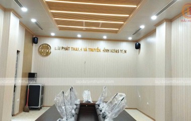 Lắp đặt hệ thống âm thanh phòng họp, màn hình LED tại Đài Phát thanh và Truyền hình Hưng Yên